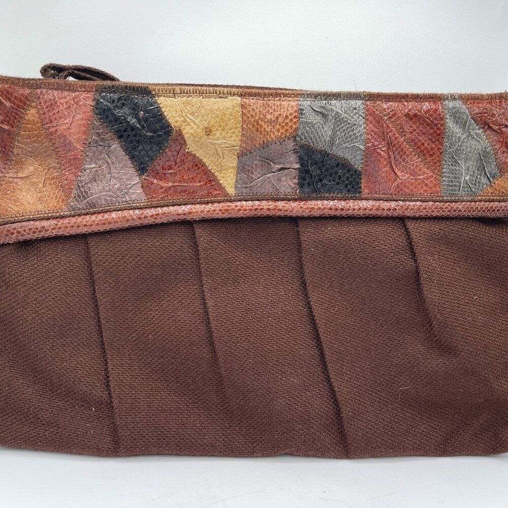 VTG Mister Ernest Patchwork Purse Clutch 70s
